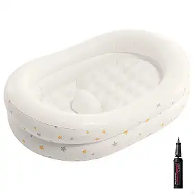 Banheira Inflável Infantil para Bebê Estrelas com Bomba Manual Intex 48523