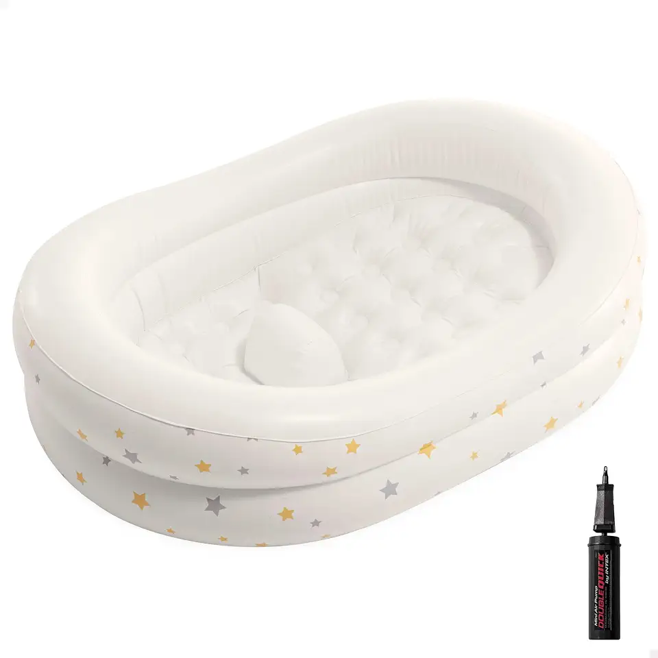 Banheira Inflável Infantil para Bebê Estrelas com Bomba Manual Intex 48523