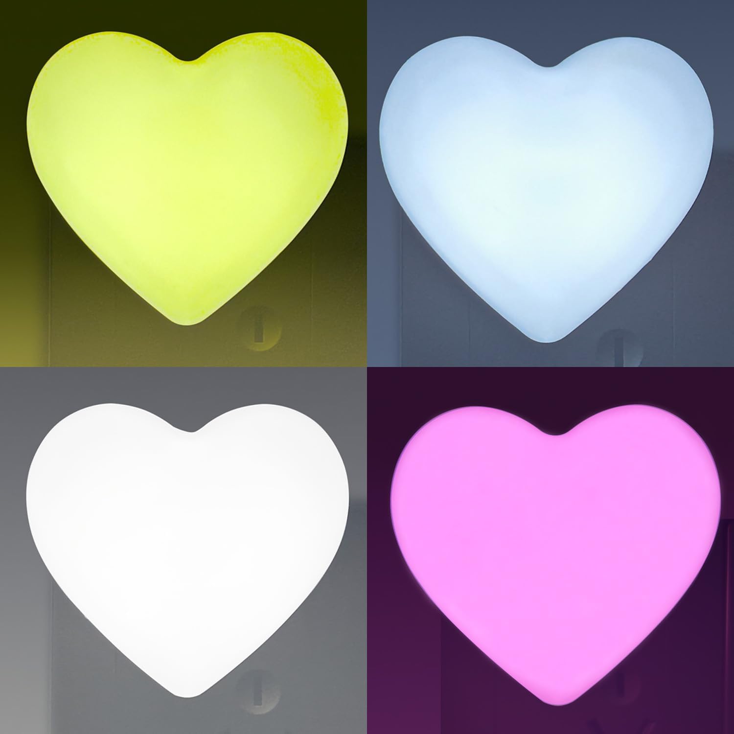 Sujeet Night Light, Night Lights Plug into Wall 4-Pack, Pink Night ...