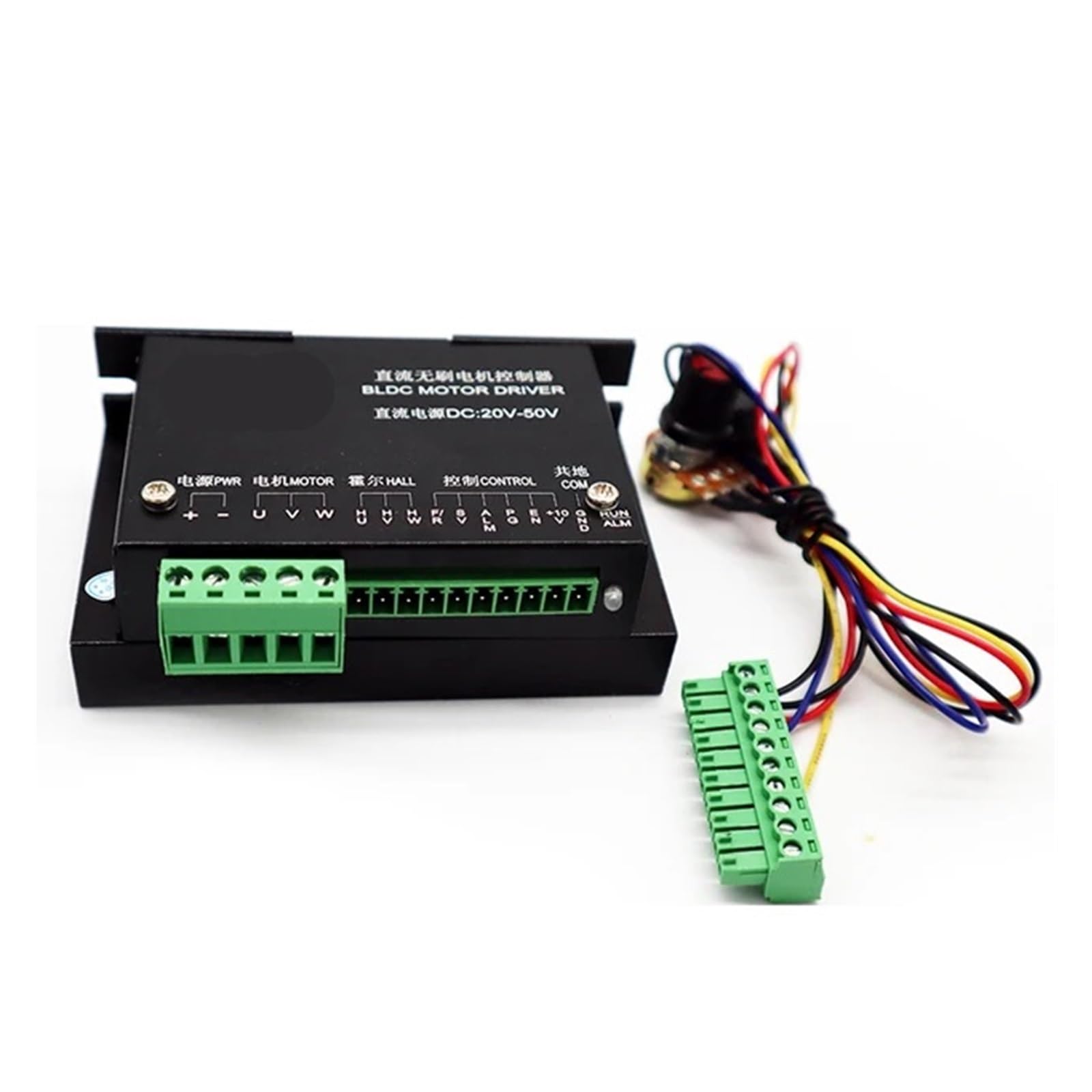 500W Air-Cooled Spindle Kit - ER11/ER16 48V 12000RPM with Power Supply for Engraving(48V Motor Driver,ER16)