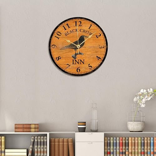 Miniatura 7 de ArogGeld Reloj de pared con diseño tropical de playa de las 5 en punto en algún lugar, Lorikeet Martini, reloj de pared retirado, decoración de