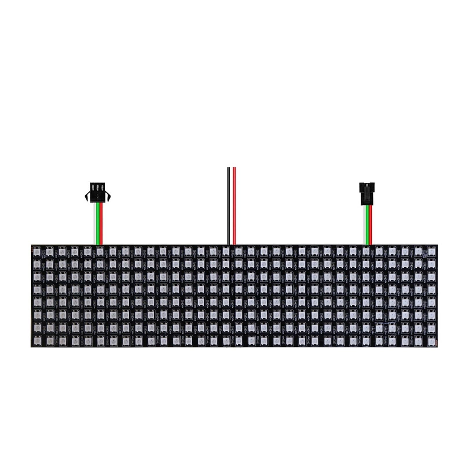 1~5 Stücke WS2812B RGB LED Digital Flexible Individuell adressierbare Panel Lichtleiste WS2812 8x8 16x16 8x32 Modul Matrix Bildschirm 5 V(8X32 LED Panel,4PCS)