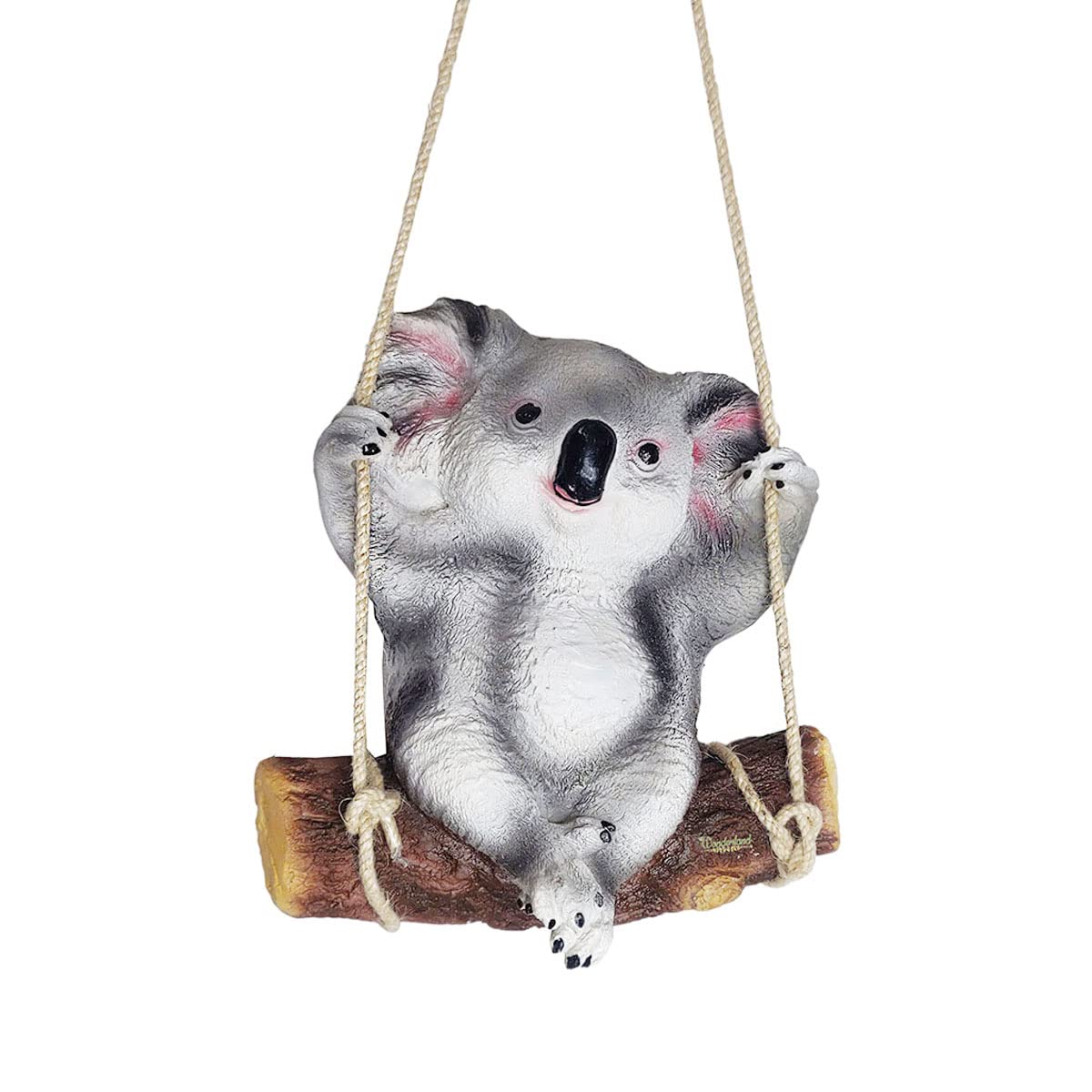 Wonderland Resin Koala on Swing Hanging Decoration for Your Home Showpiece, Garden, Terrace and Balcony (9 x 5 x 10 Inch, Multicolour)-image-25