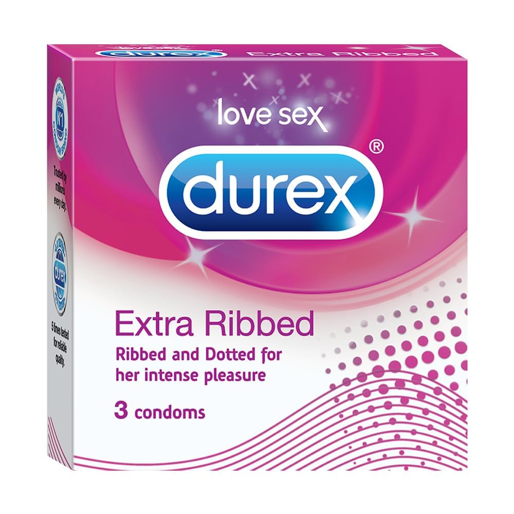 Durex Extra Ribbed - Pack of 3 Condoms-image-31
