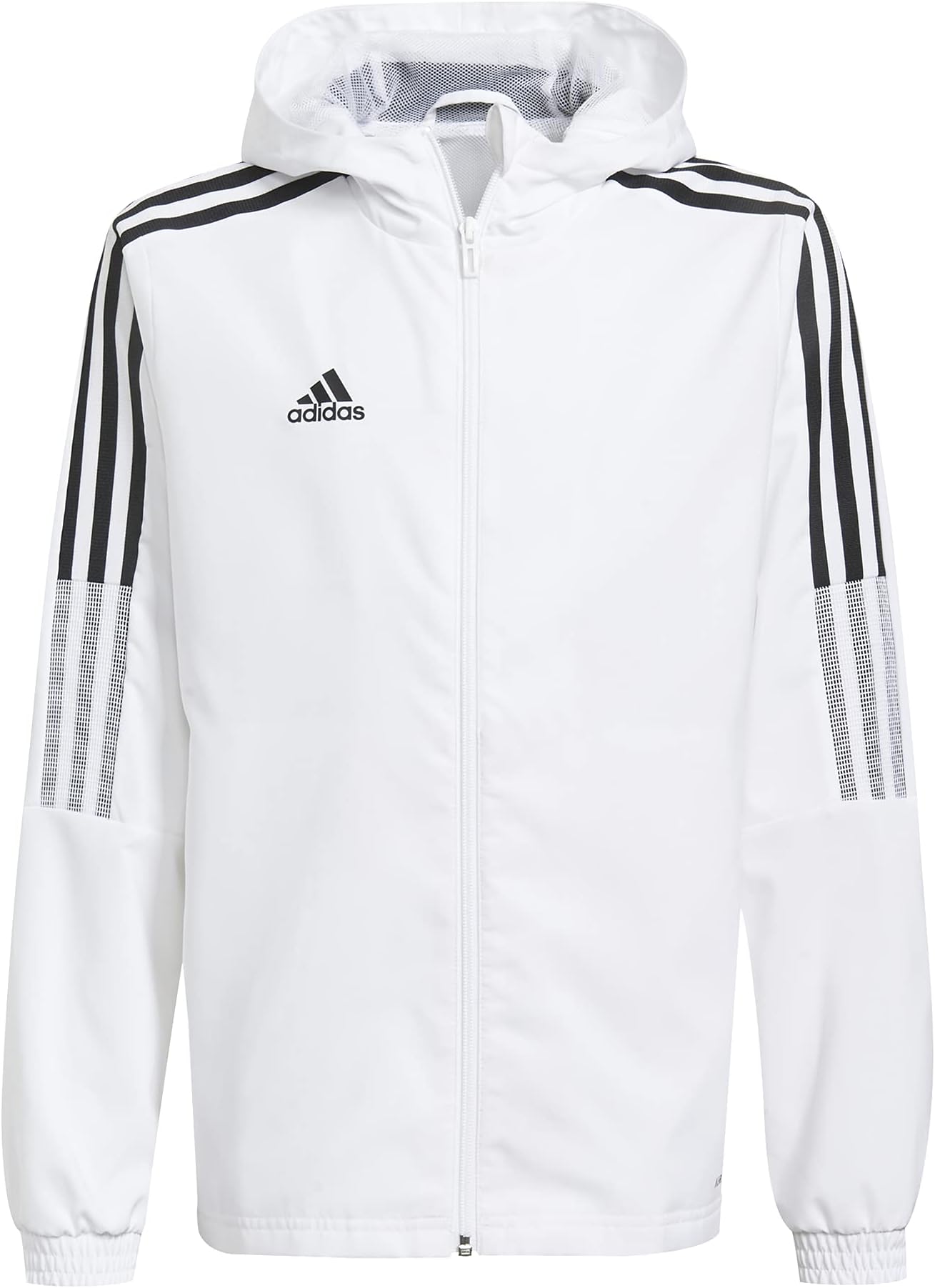 adidas red and white windbreaker