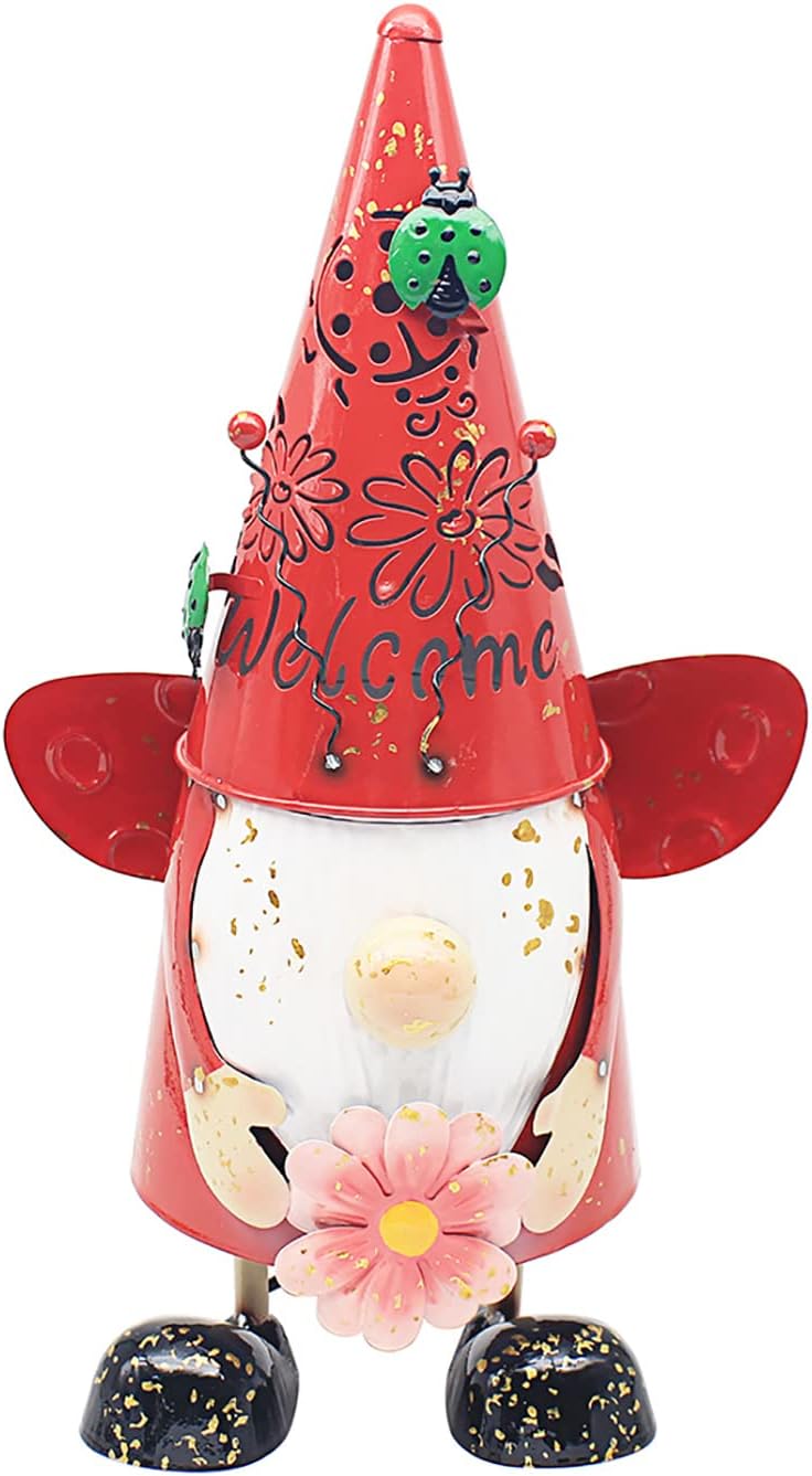 L & P Home & Gifts Ornaments, Metal, Sunflower Gnome, One Size