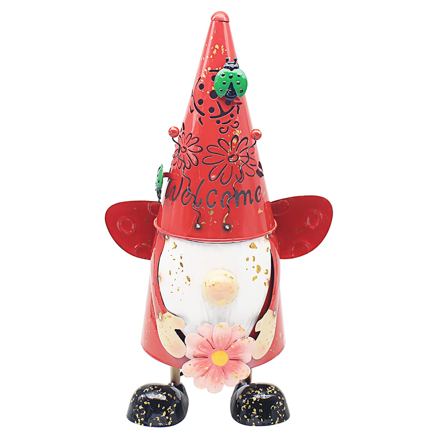 Lesser & Pavey Ladybug Gnome Garden Ornaments | Lovely Gardening Gifts For Women & Men | Designed By Bright Eyes | Garden Decorations For Any Garden