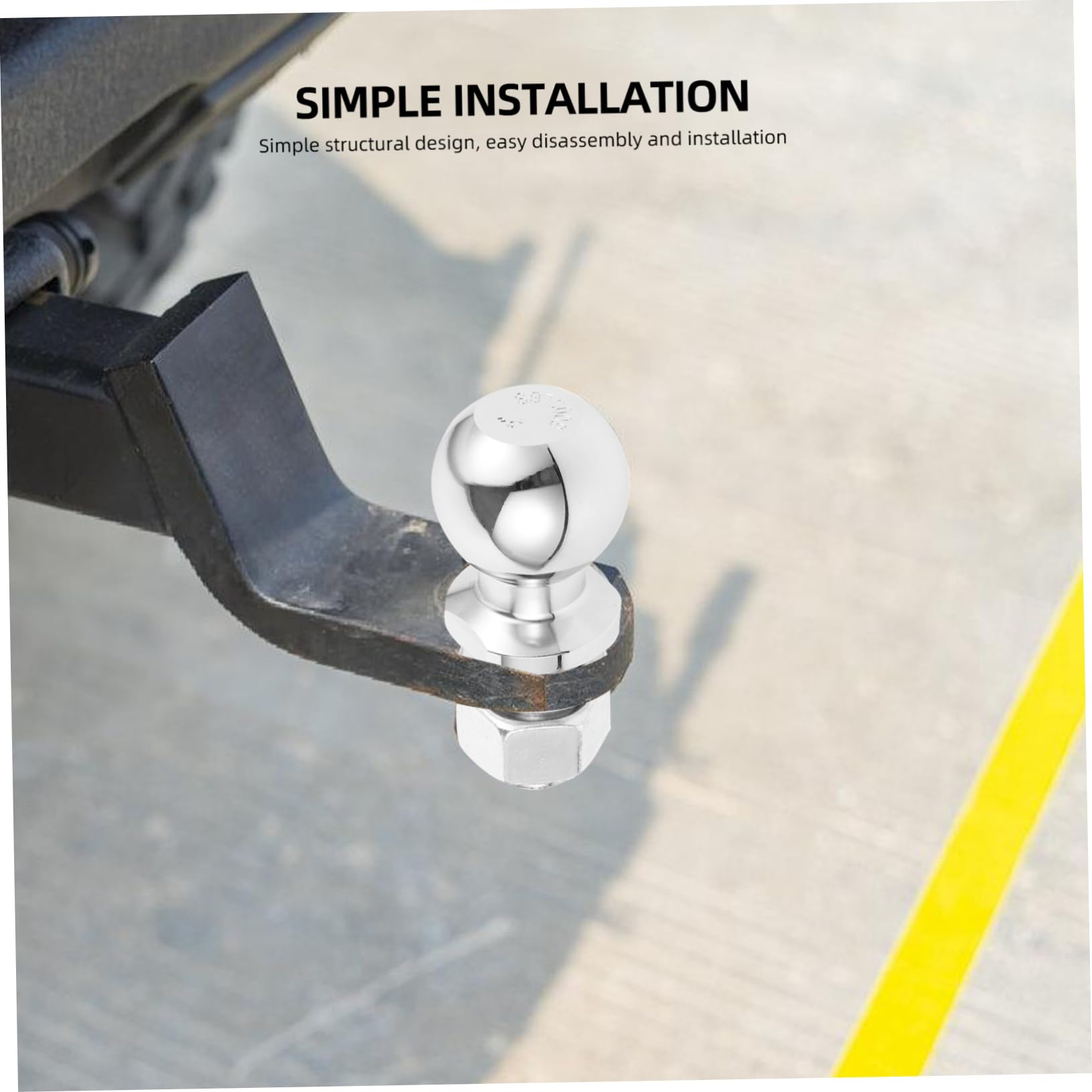 Bola De Remolque 2 Pulgadas Kit De Accesorio De Enganche Para Vehículos Recreativos y Camiones Resistente Intemperie Uso Remolque Multipropósito
