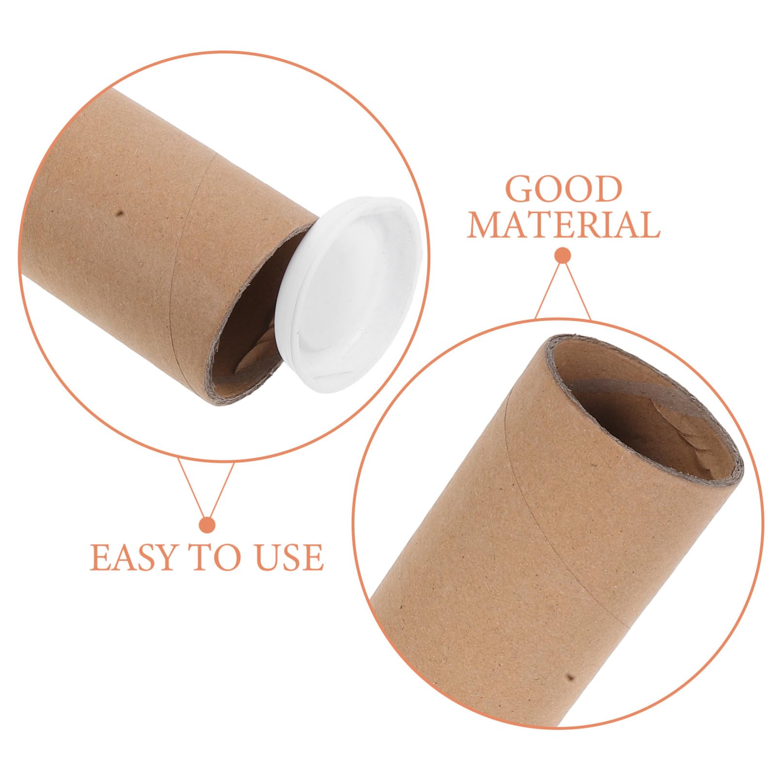 Hemobllo 10pièces Tubes Expédition Papier Kraft Blanc pour Affiches et Documents avec Bouchons pour Stockage et Envoi