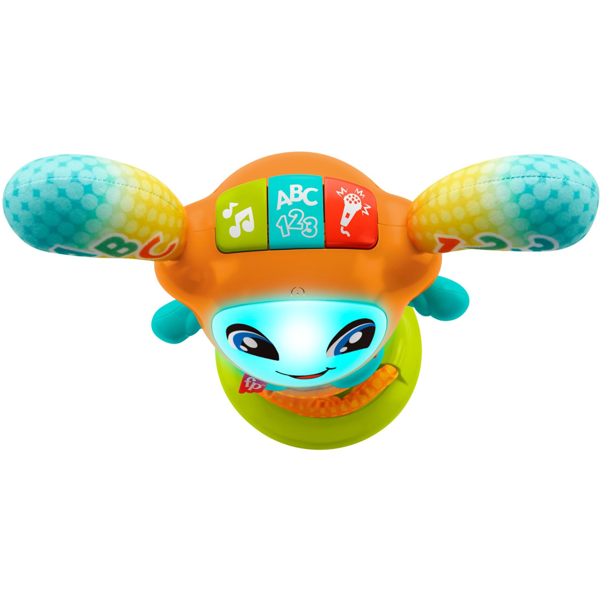 Fisher-Price Boti Robotito Saltarín, juguete electrónico para aprender letras y números, regalo para bebé +9 meses, versión ALEMÁN (HJP94)
