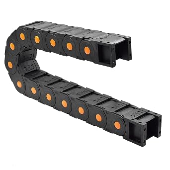 39.3 inch Plastic Drag Chain Cable Carrier, 1m Closed Type Wire Drag Chain Cable Carrier R75 45 * 50mm Cable Drag Chain for CNC Router Electronic Industrial Machine