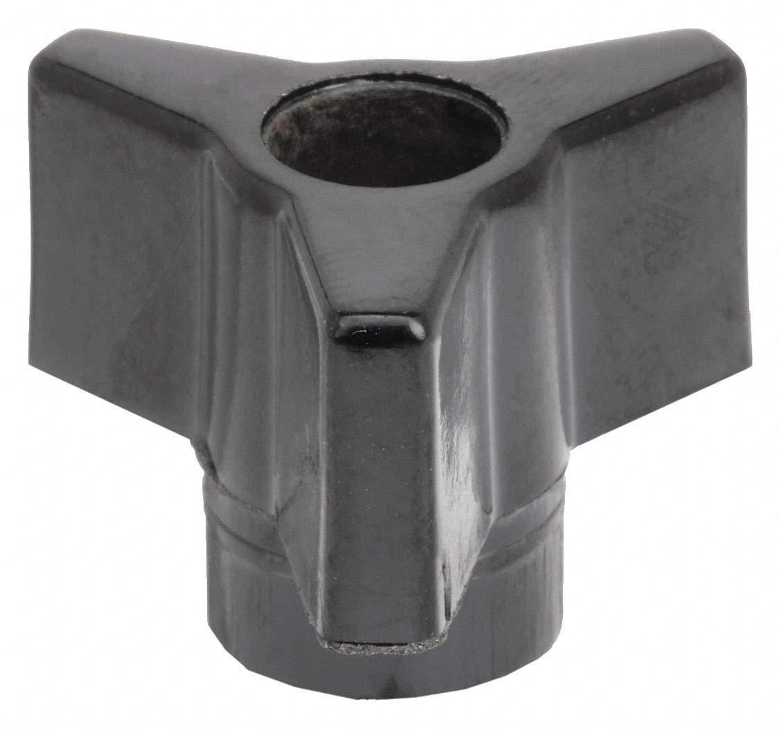 Three Prong Clamp Knob, 10-32 Thread Size, 0.77