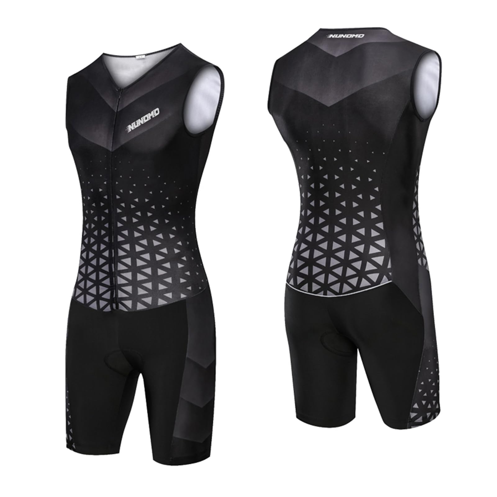 Traje de Ciclismo for Mujer, Traje de Carrera de triatlón for Equipo, Mono de Manga Corta con Bolsillos, Almohadilla de Gel, Ropa de Verano for Montar en Bicicleta Natación Ciclismo