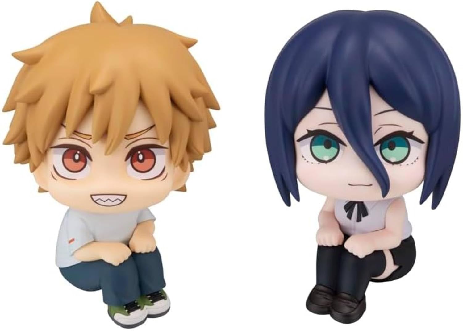Megahouse - Chainsaw Man - Denji (Casual Clothes Ver.) & Reze Set (with Gift) Lookup Figure