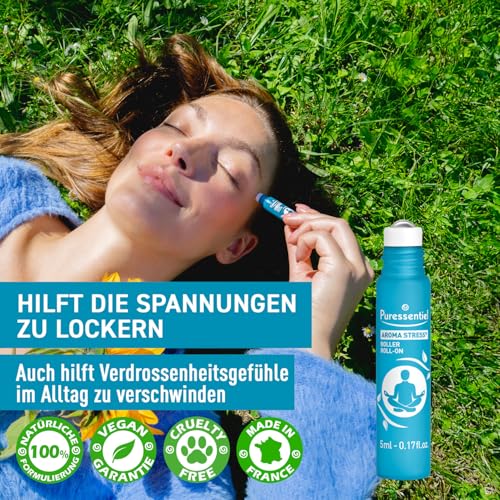 Puressentiel Roll-On für Entspannung mit 12 Ätherischen Ölen 5 ml – Ansicht 2