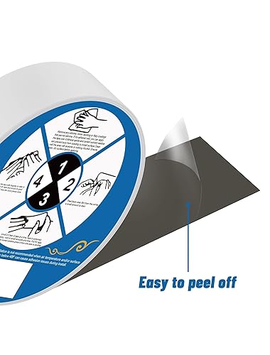 Miniatura 3 de E-SDS Cinta de techo para RV, 2 pulgadas x 50 pies, cinta selladora blanca para vehículos recreativos, cinta de reparación de fugas UV y resistente