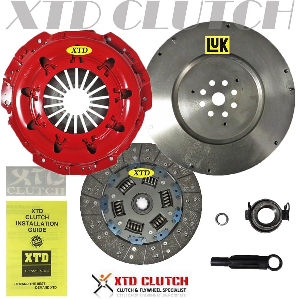 XTD Stage 1 Clutch Kit + Luk Flywheel Compatible With 2012-2017 Jeep Wrangler Unlimited Rubicon Sport Sahara 3.6L