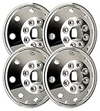 Chrombeschichtung Radzierkappenset (4 Stück) chrom 15“ Zoll universell passend für Wohnmobile, PKW und Transporter.