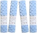 4 Pack Car Seat Belt Straps Cover for Baby Kids, Baby Carrier Straps Covers Stroller Strap Pads Baby Car Seat Belt Neck Covers for Baby(9.8'’X2.2''inch)