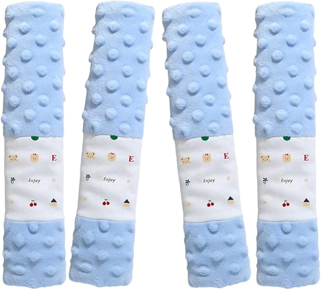4 Pack Car Seat Belt Straps Cover for Baby Kids,Harness Pads Baby Carrier Straps Covers Stroller Strap Pads Baby Car Seat Belt Neck Covers for Child Toddlers Baby 25X5.7cm