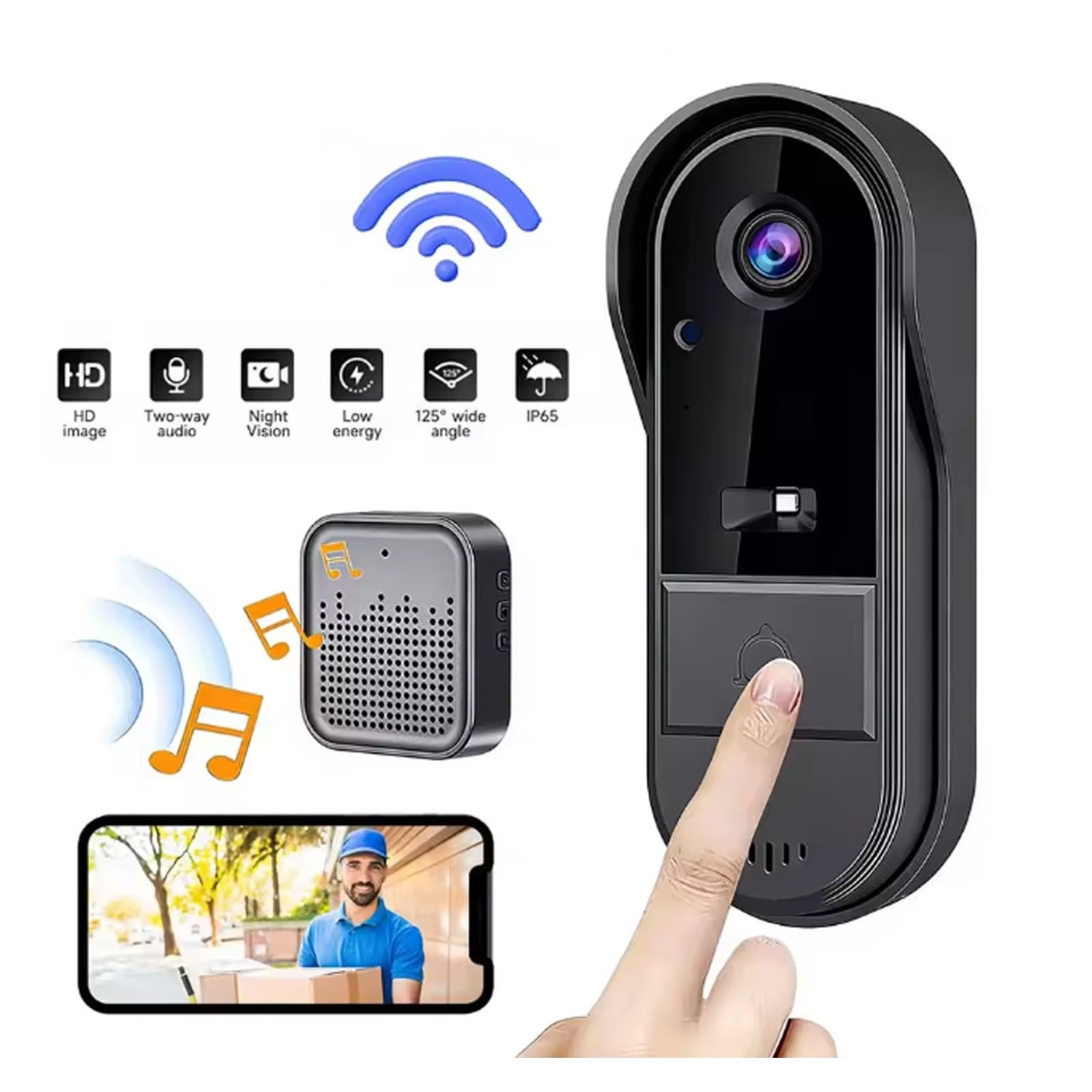 Cámara de Timbre con Video inalámbrico WiFi