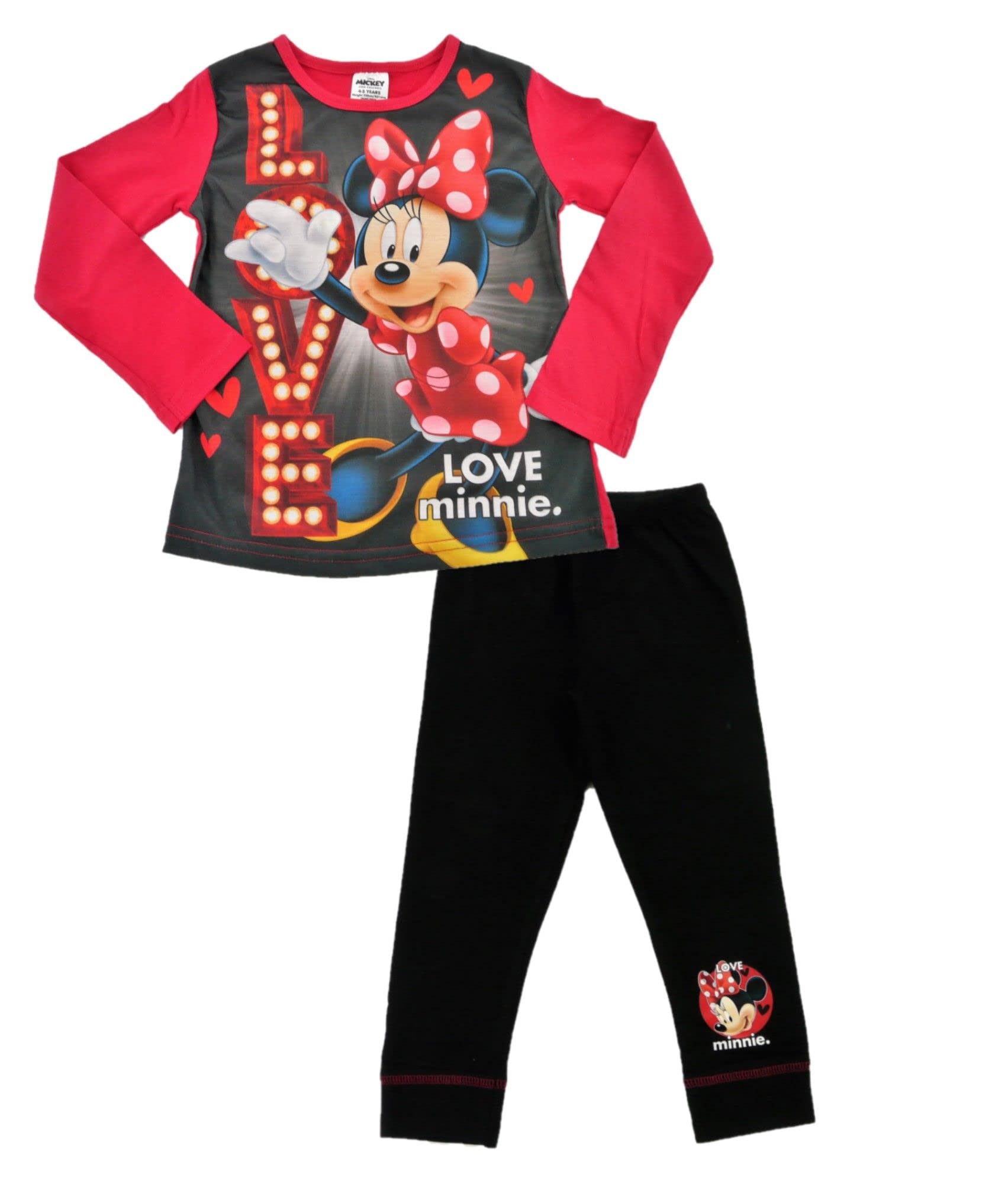 Disney Minnie Mouse LOVE Girls Pyjamas 7-8 Years