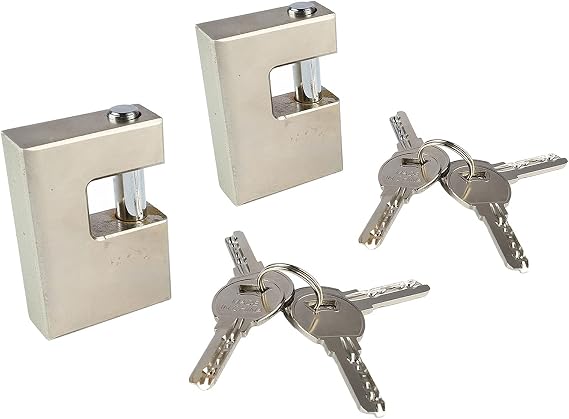 Heavy Duty Padlock, Rustproof Copper, D Shackle, 8 Keys