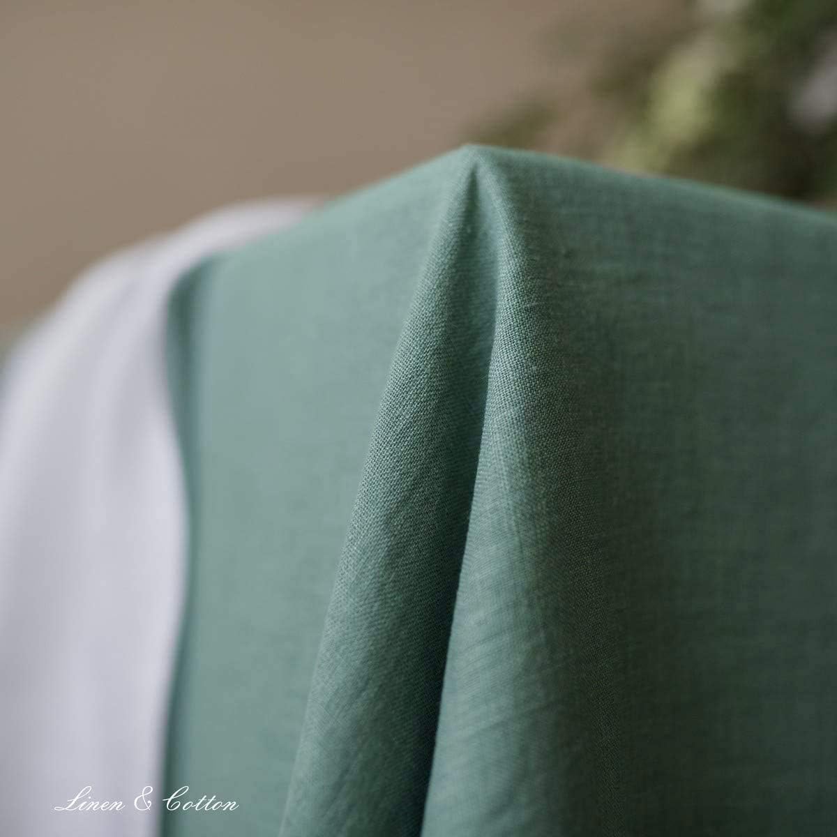 Linen & Cotton LTD Mint Green 140 x 250 cm Rectangular Tablecloth - 100% Linen, Hygge Design, Perfect for Every Occasion - Image 5