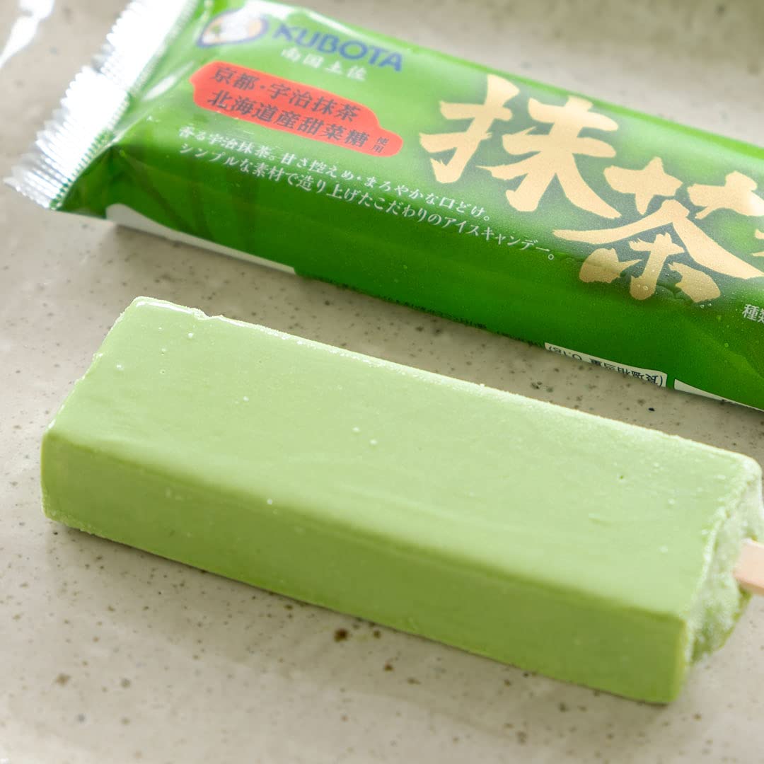 Amazon.co.jp: 久保田食品 抹茶アイスキャンデー 20本入り 添加物不