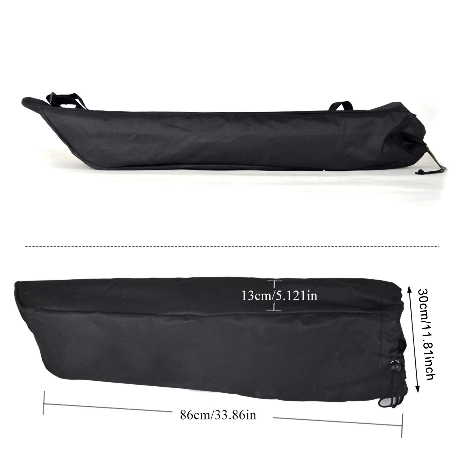 Buachois Sac de Planche à roulettes, Tissu Oxford 600D Super éPais ImperméAble à l'eau, Sac de Planche à roulettes Pliable éTanche à l'eau, Sac de Transport en Nylon Noir