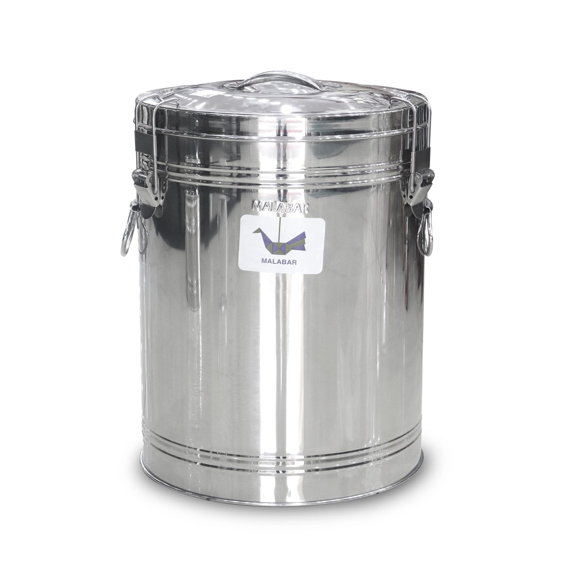 Malabar Stainless Steel Hot Pot | 100% Puff Insulation, Food Carrying Pot | Sambhar Pot, Iddli Pot |Food Grade Steel Casserole Used for Catering, 6+ Hours of Hot/Cold Food Storage (25 LTR) (B0CC55G7MG) Amazon Price History, Amazon Price Tracker