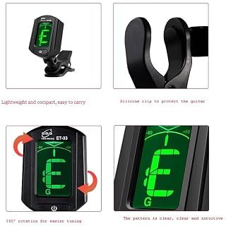 Accordeur électrique à Pince numérique, réglage Automatique à 5 Modes for Guitare Acoustique, Basse, Violon, ukulélé… - Les Beatles, Paul McCartney, John Lennon, RIngo Starr, George Harrison Accordeur électrique à Pince numérique, réglage Automatique à 5 Modes for Guitare Acoustique, Basse, Violon, ukulélé… – Image 3