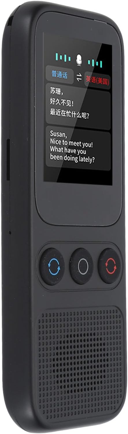 138 Languages with AI Translation, Voice Photo Translation Device, 2.0 inch, Recording Offline Online Translator, for ChatGPT, Exchange Rate Unit Conversion