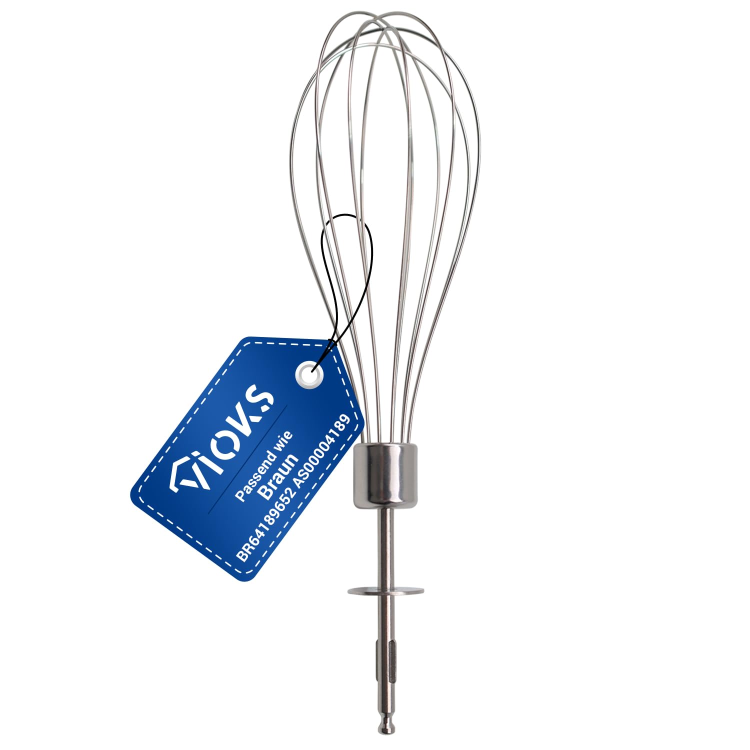 VIOKS Braun BR64189652 Fouet plongeant Ø 50 mm de rechange pour fouet Braun Multiquick Accessoire pour mixeur plongeant Braun Multiquick
