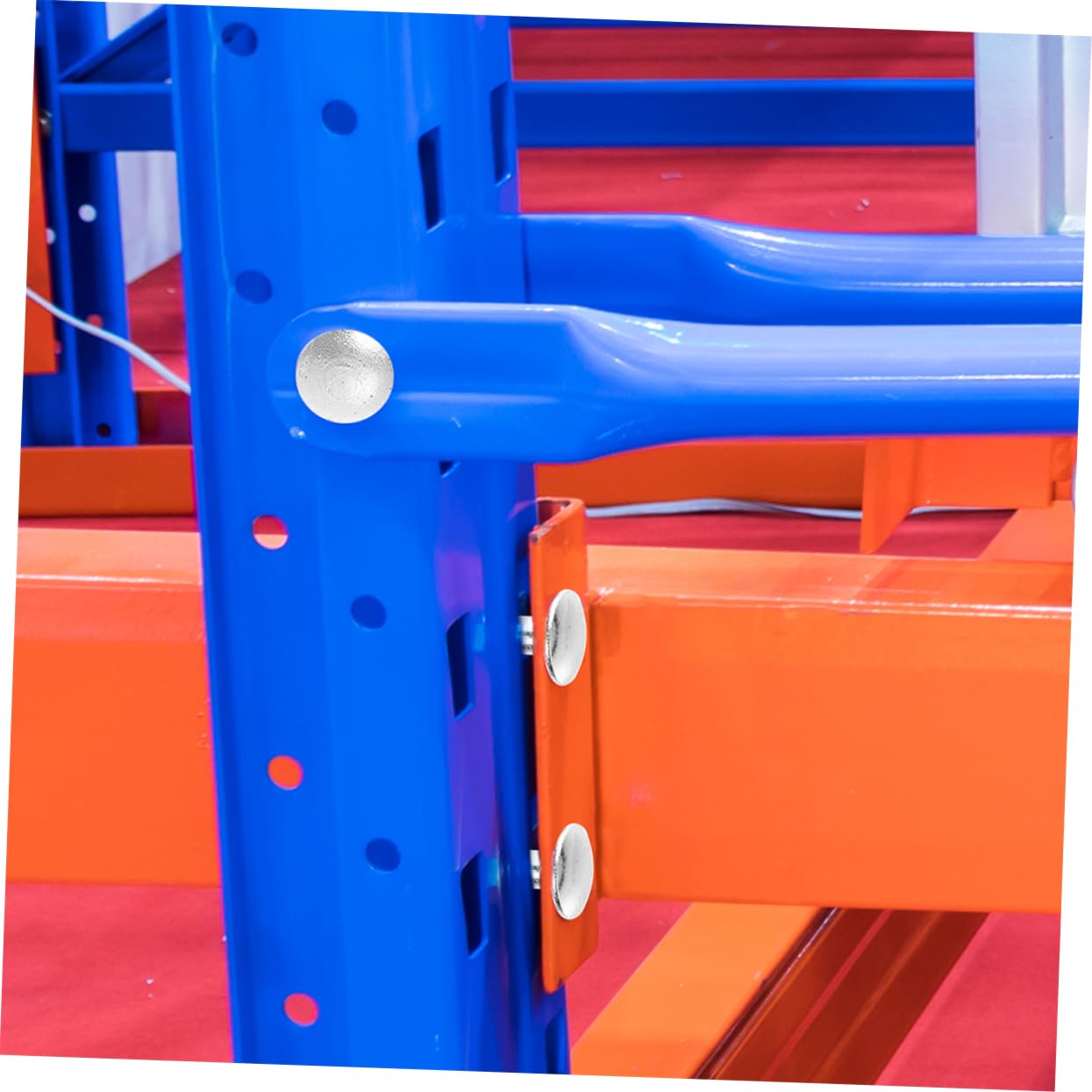 Perni di Sicurezza Facili da Installare Zincati 70 Pezzi per Scaffalature Pallet Rack in Ferro M5 per Magazzino Aziendale