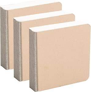 SOFPLATE 2Pcs 3.2" X 3.2" Mini Drawing Sketchbook Small Watercolor Notebook Green