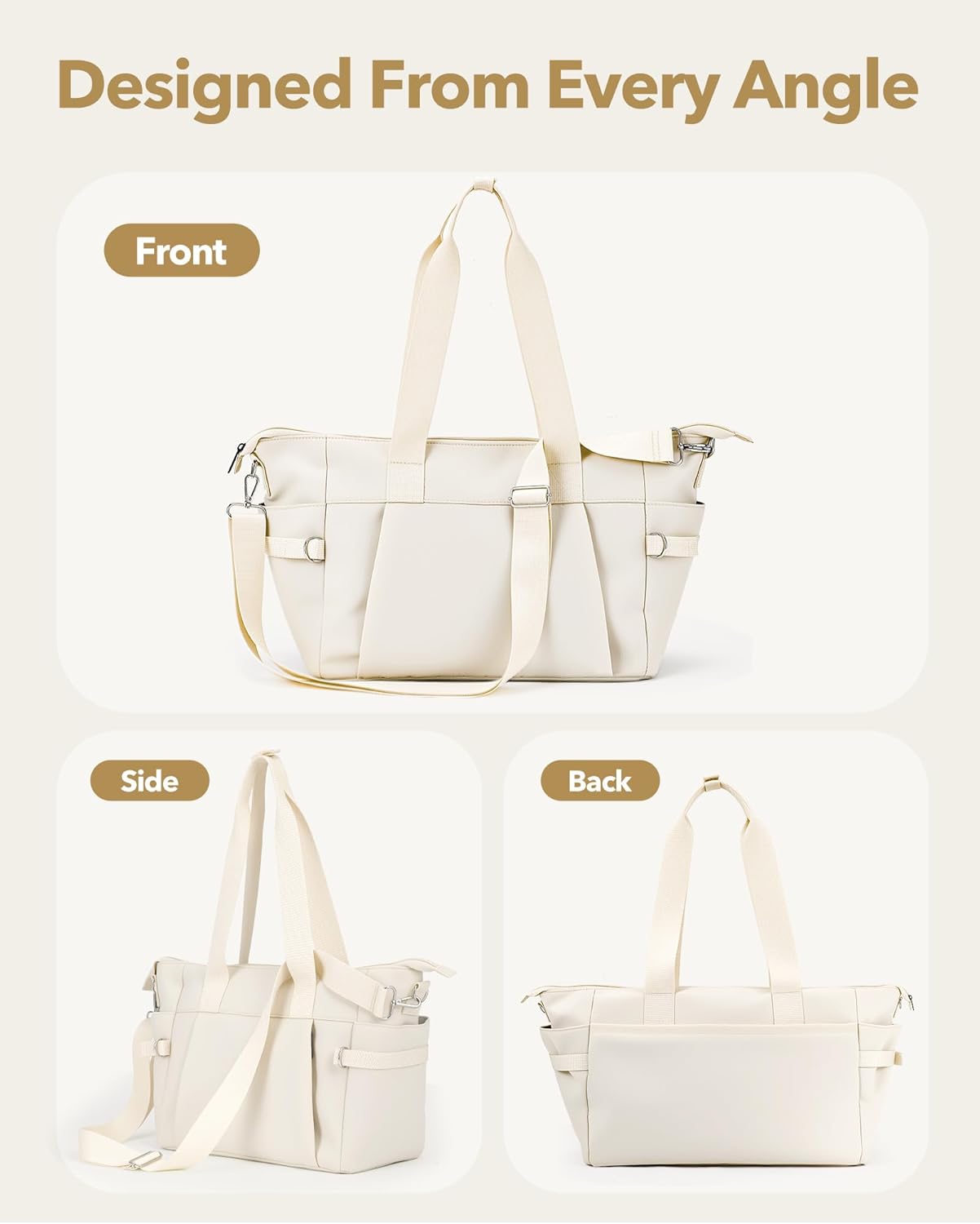 YUFIXO Small Gym Bag for Women, Lightweight Mini Duffle Bag with Wet Compartment, Perfect as a Travel Carry On or Crossbody Weekender for Sport, Workout & Dance - Image 7