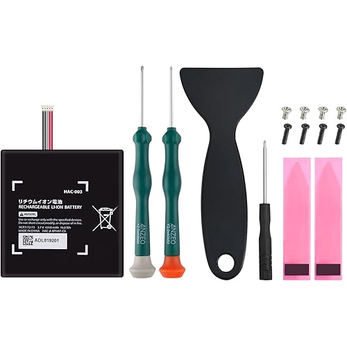 JAOYSTII HAC-003 Battery Replacement Compatible with Nintendo Switch Console, 4310mAh Battery with Screwdriver Repair Tool Kit