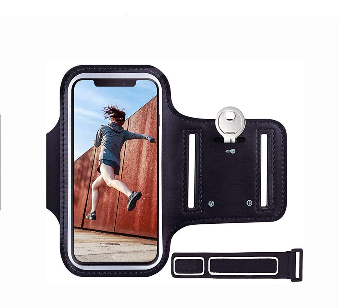 TALITARE Running Phone Holders Armband Sweatproof Arm Phone Holder for Running Compatible with IPhone 11 Pro Max Xr Xs Max X 8 7 Plus Galaxy S10 S9 S8 Plus Extension Strap