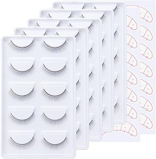 25 Pairs Practice Eyelashes Training Lashes Self-adhesive Practice Lashes With 70 pairs Under Eye Positioning Sticker Pads for Training Eyelash Extension Makeup Beginners (Practice lashes A)