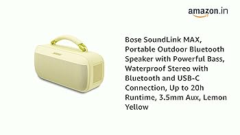 Bose SoundLink MAX, Portable Outdoor Bluetooth Speaker with