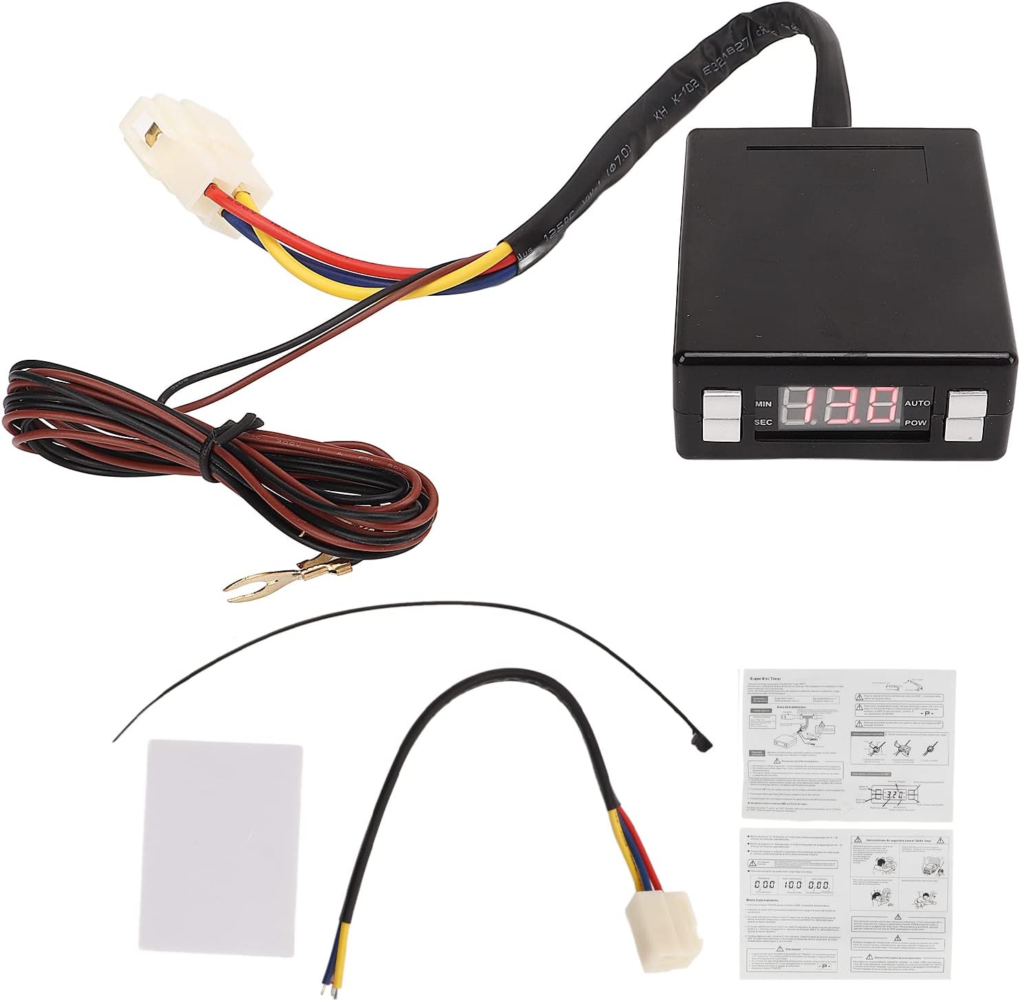 Auto Turbo Timer with LED Digital Display, Programmable Universal Turbo Flameout Protection - Engine Cooling Optimization, Enhanced Turbine Longevity, Suitable for Modification