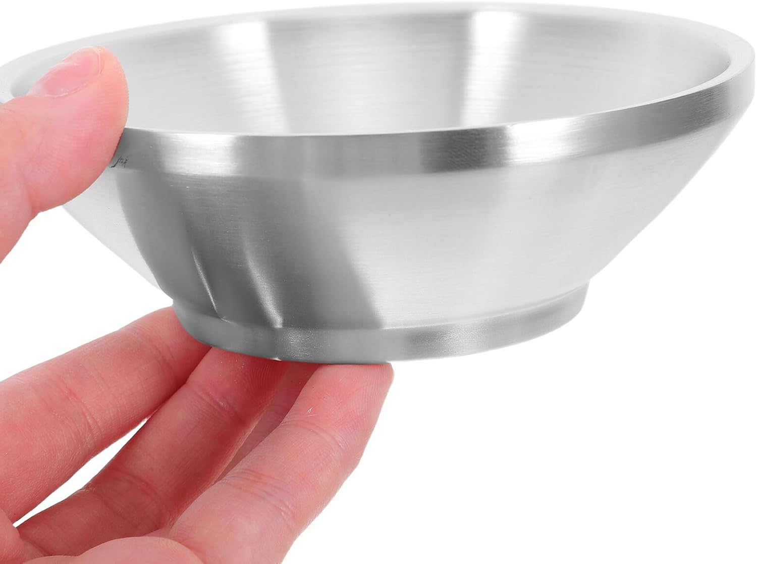 ibasenice Stainless Steel Condiment Bowl 12cm Thickened Polished Silver