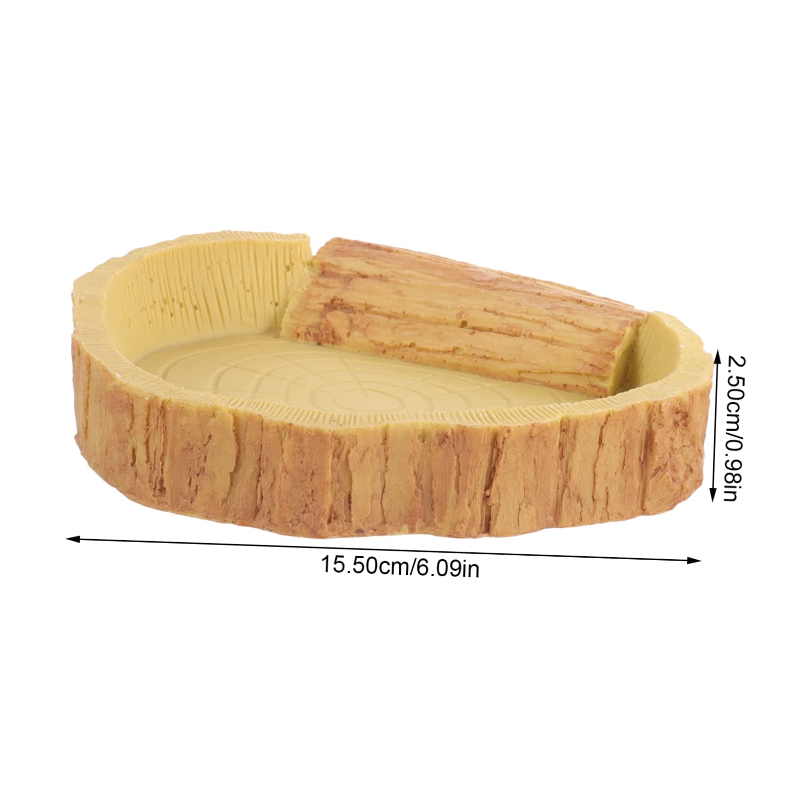 Toyvian Ciotola per Rettili in Resina, Arancione, Facile da Pulire, per Cibo e Acqua nel Terrario, Accessorio per Rettili e Tartarughe
