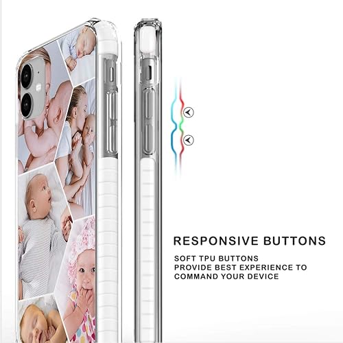 Miniatura 4 de Styletify Funda de teléfono con foto personalizada para iPhone 11, collages de múltiples imágenes, funda de impacto personalizada a prueba de