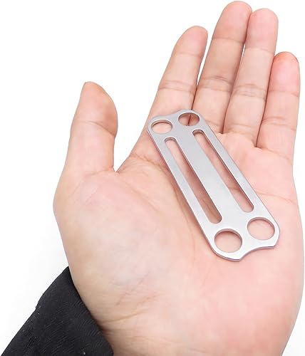 Miniatura 6 de Cinturones de buceo de acero inoxidable para buceo, retenedores de arnés de correas de buceo, cinturones de peso de buceo Slide Keeper con anillo en