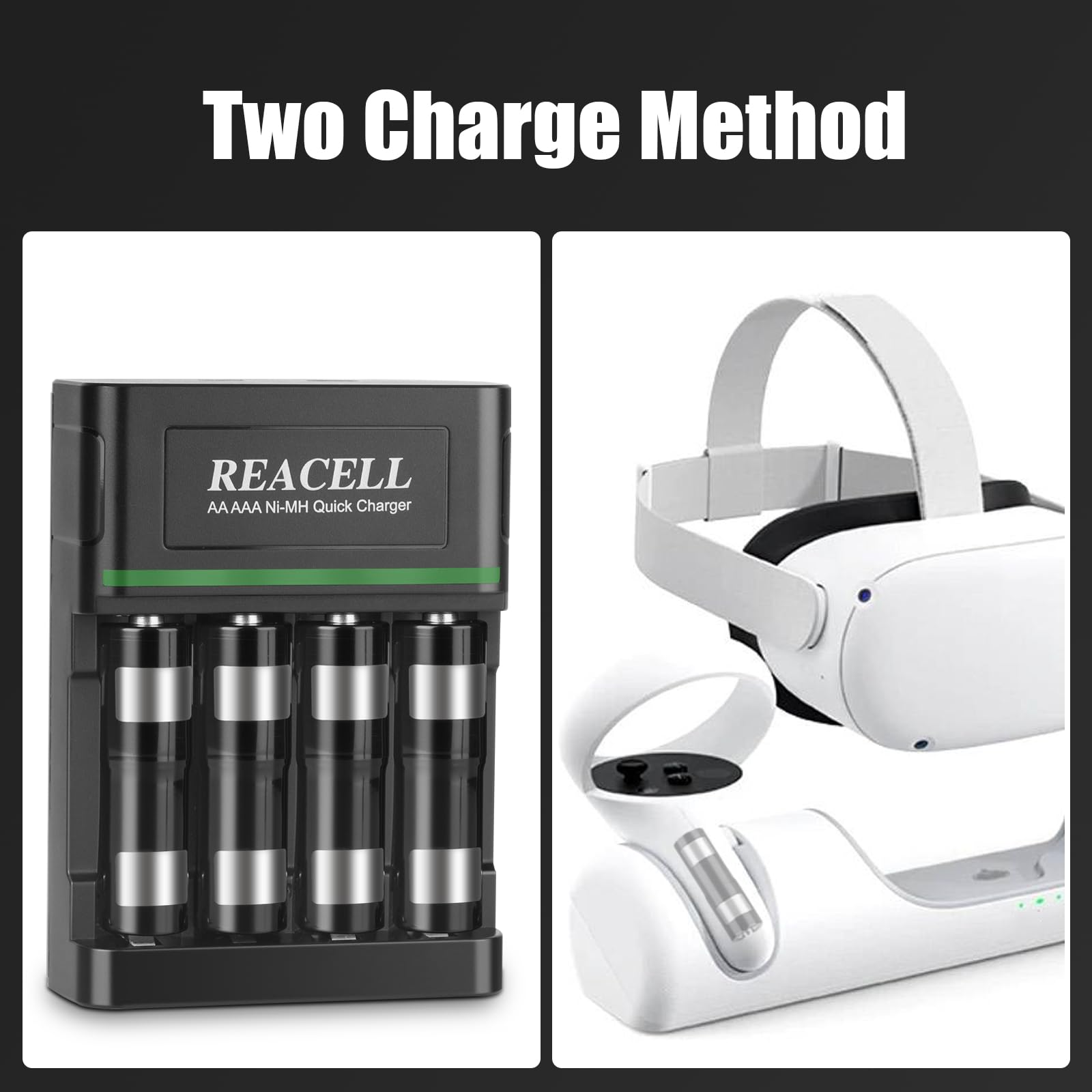 Amazon.co.jp: REACELL 充電式コントローラーバッテリー Oculus
