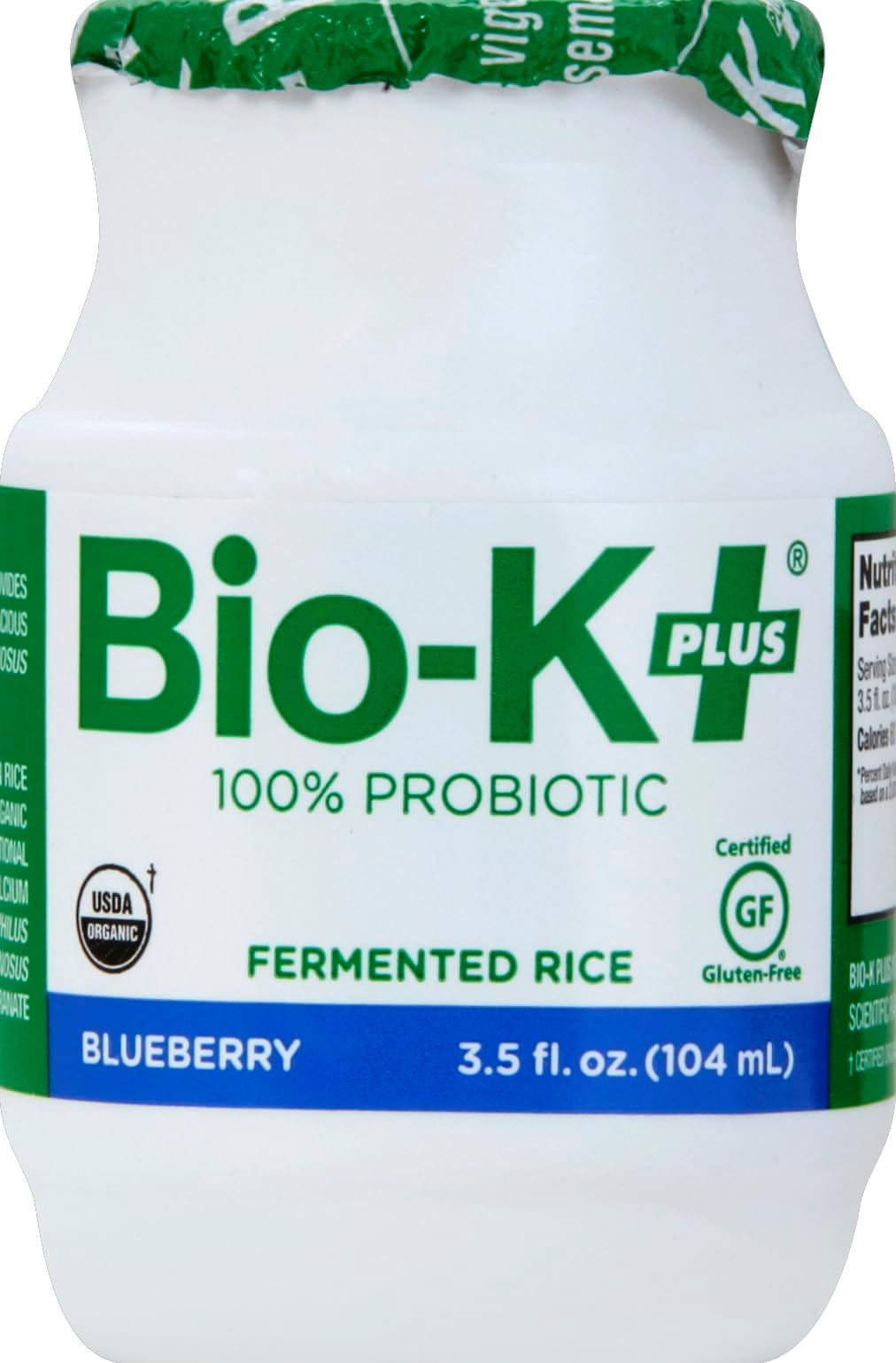 Bio-K PlusProbiotic Fermented Rice Blueberry Organic, 3.5 Fl Oz (Pack of 1)USDA Organic