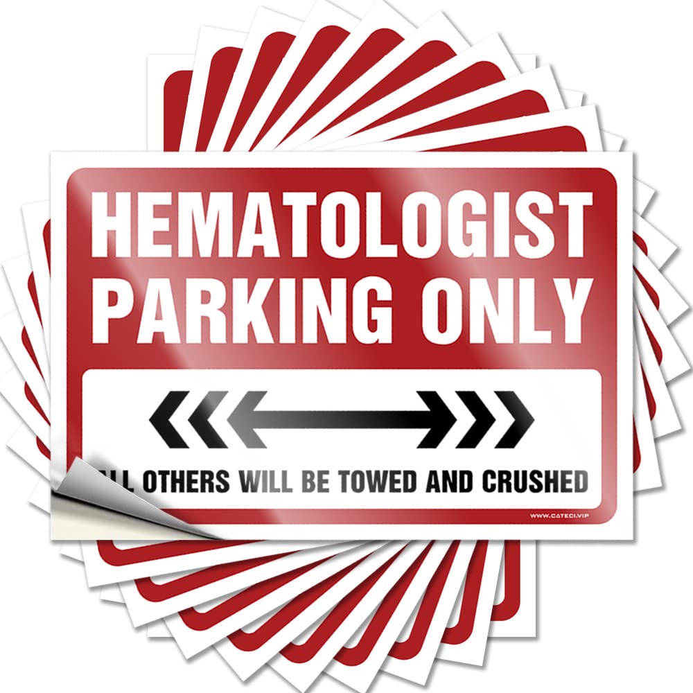 Hematologist Parking Only Fluffy Camper Decor - Tattoos Water Removable Vinyl Decal(12X18CM)