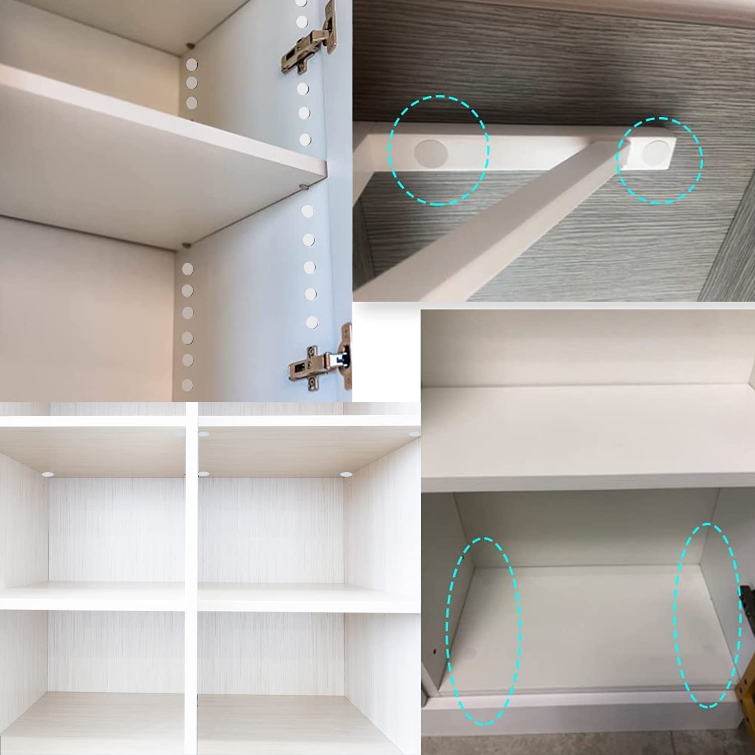 194 Copriviti Autoadesivi Bianchi - 12 Mm E 21 Mm, Per Nascondere Viti Su Mobili E Pareti - Foto 9